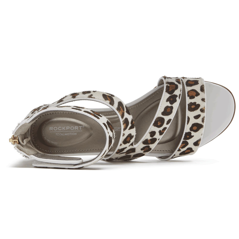 Rockport Sandaler Dame Leopard - Total Motion Zandra Strappy - WXUH96103